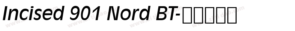 Incised 901 Nord BT字体转换
